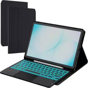 갤럭시탭 A9+/A11+ 11인치 키보드 포함 케이스 - 터치패드 7색 백라이트 탈착식 무선 태블릿 커버 A11