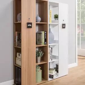 파티션책장 벽책장 거실책꽂이 양방향 4단 진열대 사무실