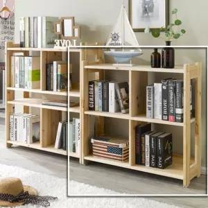 코너책장 파티션책장 거실서재 D02 삼나무 사다리 소 2단