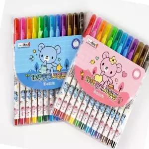 12색 향기 사인펜 컬러펜 다꾸용 색칠용 블루 색상 (WFK6P3P)