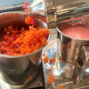 카모식 올스테인리스 스틸 주서기 자동 상업용 전기 주스 기계 과일 채소 밀싹 생강 석류 오렌지