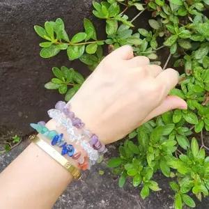 에스닉 보헤미안 자갈 팔찌 여름 해변 여행 소품샵 기념품