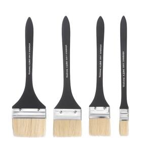 파니식 천연 강모 작은 페인트 브러시 칩 얼룩을 나무 손잡이 그림  벽 문 캐비닛 Furnitur