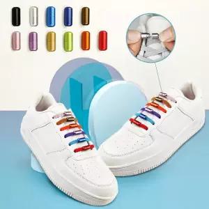 매듭없는 고무 탄성 신발끈 고정 고무줄 운동화끈