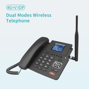 4G 데스크탑 듀얼 모드 무선 전화 VOIP 지원 2 SIP 계정 WIFI SIM 카드(안테나 포함) LCD 화면 자동 응답