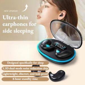 미니 무통 수면 이어버드 블루투스 5.4 고퀄리티 사운드 헤드폰 선명한 통화를 타입 긴 배터리 수명