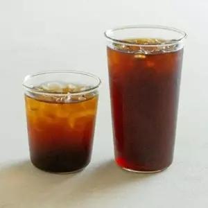 일자 유리컵 대형 8.4cm 물잔 음료컵 커피 홈카페 (WFK90ON)