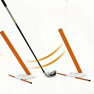 [미국배송] 멜 링크스 얼라인먼트 디스크 및 패딩 골프 로드 - 스윙 평면 경로 개선을 위한 다용도 트레이닝 보조 도구