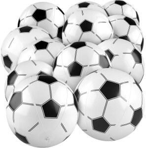 듀로니 12피스 축구 비치볼 11인치 풍선 바운싱 스포츠 볼 토이 생일 파티 여름 해변 수영장 게임 장식용으로 추천합니다