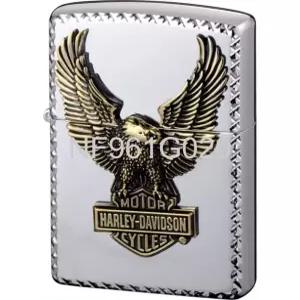  지포 하이레다비드슨 일본 한정판 실버 200 HDP-23 오일라이터 독수리 메탈