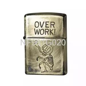  미국 ZIPPO 지포 유즈드 해골 라이터 브라스 한정 일본구매대행