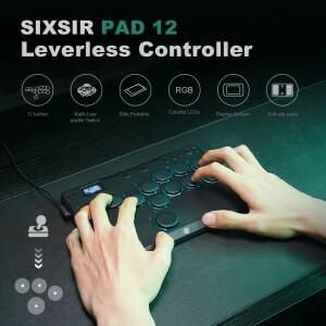 콘솔 Haute42 미니 스틱리스 컨트롤러, 히트박스 레버리스 아케이드 PC, PS4, 스위치 격투 게임용