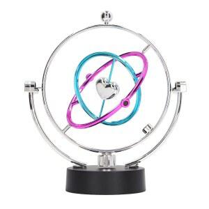 [미국배송] 가정 및 사무실 장식용 SUNICON 전자 영구 운동 자기 운동 장식 스윙 플래닛 궤도 클래식