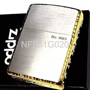  지포 아머 한정 3면아라베스크 실버골드 시리얼 오일라이터