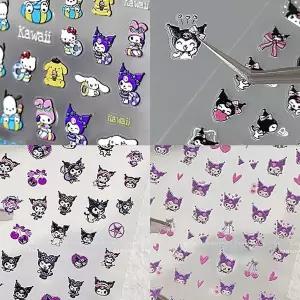 3D네일스티커 카툰네일 케릭터 엠보스티커 도톰 (WFK9D2G)