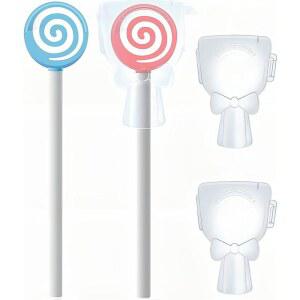 2-8세용 Y-켈린 키즈 혀 스크레이퍼, 100% BPA 프리 실리콘 클리너 u2013 귀여운 롤리팝, 잡기 쉬운 손잡이와 스마일 커버, 구취 상쾌에 도움, 2팩 포장