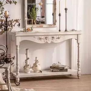 원목빈티지가구 프랑스 콘솔 테이블 복고풍 인테리어