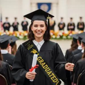 졸업식어깨띠 파티소품 졸업사진촬영 학사모리본 인싸템