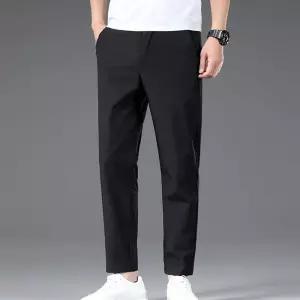 남성패션 배기핏 바지 아이스 스판 슬림 쿨링팬츠 배기 9부 캐주얼 입체커팅 DL5