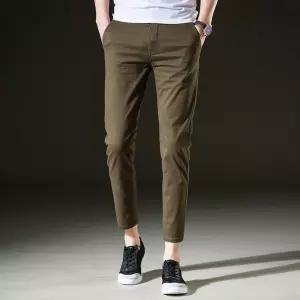 남성패션 배기핏 바지 9부 캐주얼 스판 면 조거 슬림팬츠 DL5