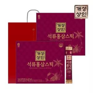 [NS홈쇼핑]개성상인 석류홍삼스틱 30포 x 2박스(총 60포)/쇼핑백 포함[35301468]