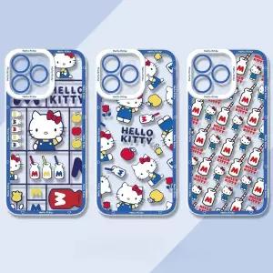 블루 귀여운 키티 투명 아이폰 8종 아이폰 17 프로 맥스 케이스