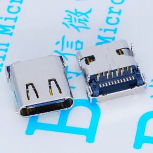 10피스 마이크로 USB-3.1 DIP 24 핀 -c 커넥터 여성 소켓 Hd 전송 인터페이스 스마트 폰 충전 엔드 플러그