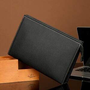 단색 무지 PU 가죽 남성용 대용량 핸드백 수납 지갑 클러치 사코슈 옴므 포쉐트 우오 보르세 명품