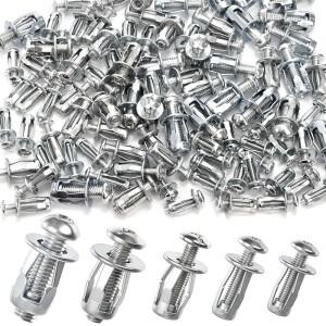 25-40개 확장 나사 페탈 너트  M4 M5 M6 M8  벽 앵커 키트 포함)  스틸 드라이월 잭