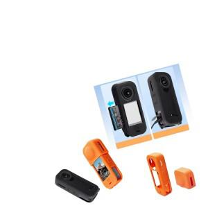 ta360 X4 에어 바디 보호 케이스 및 렌즈 커버 실리콘 카메라 액세서리 오렌지 블랙