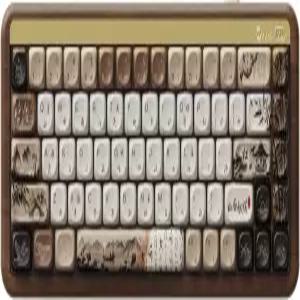 호두나무 케이스가 있는 Akko 기계식 게이밍 키보드 MU01 마운틴 은둔형 65 68키 RGB 2.4G 무선 /블루투스