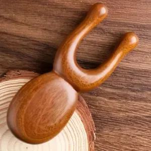 고품질 원목 지압 빗 우드 브러시 마사지 미용 헤어 두피관리 (WFK9FKL)