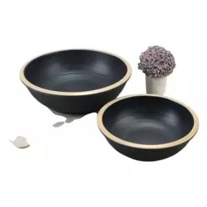 앤틱블랙 예쁜접시 돌산 멜라민 고급접시 DS-6421 (WFK9T8L)