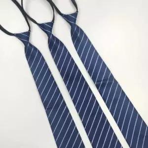 스트라이프 네이비 넥타이 자동 얇은 남성 30대넥타이 (WFK92TD)