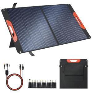 [미국배송] 100W 접이식 태양광 패널 - 발전소용 충전기 | 단결정 23.5% 고효율 QC3.0 USB-A/USB-C 출력 IP65 방수 캠핑 RV 비상 정전 시 휴대 가능