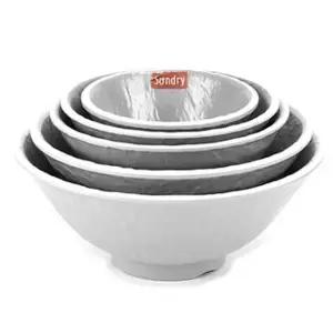 로코 그레이 원형굽볼 멜라민그릇 식당그릇 SK-053 (WFK9ORG)