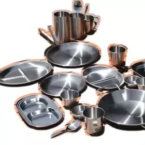 고품질 캠핑접시 식기 스텐 캠핑용 그릇 세트 사각쿠프 2호 (WFK9VN9)