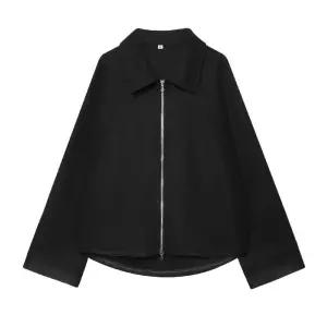 여자점퍼 집업 야구 항공 추동 스트리트 캐주얼 모직 코트 원템4