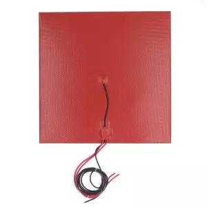 3D 프린터 실리콘 히팅 패드 DC12V/24V 450w 350x350mm 핫베드 매트 100k 서미스터 강력 접착 백킹 히터