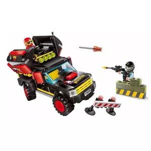 차량습격 계몽블럭 조립식 호환 피규어 대형 (415)블록 미니 장난감 집콕놀이 어린이선물 단체 선물용