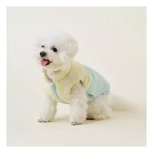 울리 와플 하네스 패딩 베스트 강아지 겨울 옷