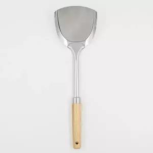 수입 우드 손잡이 스테인레스 전 뒤집개 (WFK9ZVC)