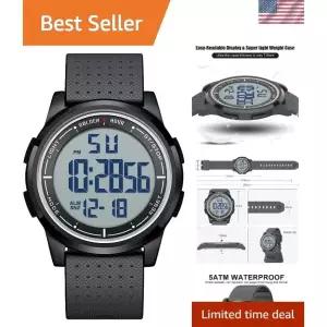 미니멀리스트 고무 스트랩 방수 디지털 시계 [세금포함] [정품] for 액티브 라이프스타일 - 남녀공용 손목