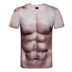 강력 근육티 머슬핏 헬창옷 근육맨티셔츠 머슬맨 인싸 짧은 티셔츠 엉덩이 근육 3XL