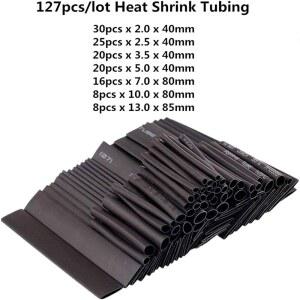 127개 열수축 절연 와이어 키트 폴리올 튜브 전기 슬리브 케이블 연결