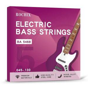 프로페셔널 5현 일렉트릭 베이스 기타 줄 - BA 5468 세트 | 니켈 합금 권선이 있는 스틸 코어 프로 플레이어를 위한 프리미엄 품질