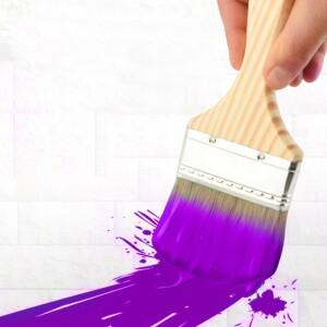 파니식 페인트 브러시 및 칩 얼룩 바니시 접착제 Gesso 드롭  1 인치 (24mm) 36 팩