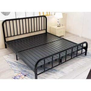 더블 싱글 프레임 1350X1900MM블랙 심플 유럽식 철제 조립식