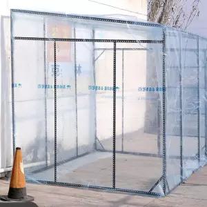 투명 천막 텐트 캐노피 조립식 접이식 온실 가정집 어닝 임시 농막