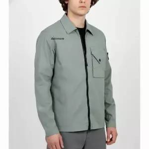 스톤아일랜드 오버셔츠 스트레치 코튼 개버딘 레귤러핏